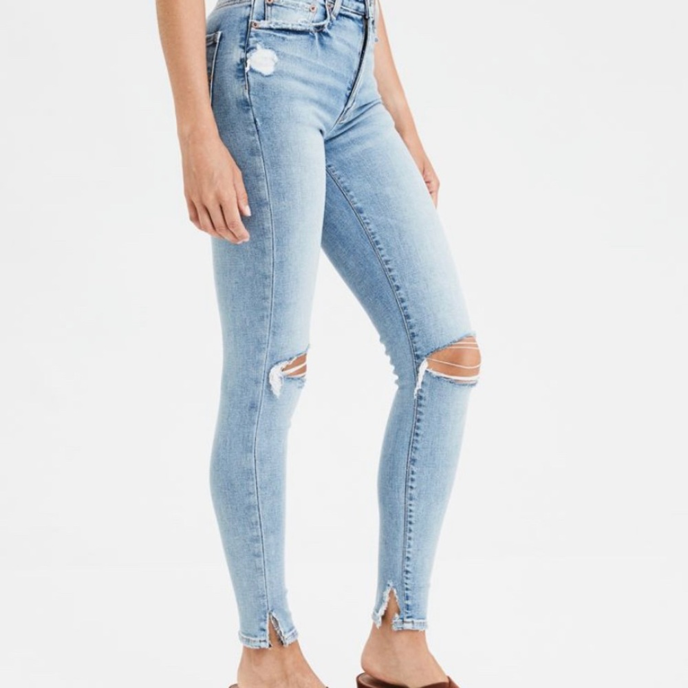 american eagle super high rise jegging